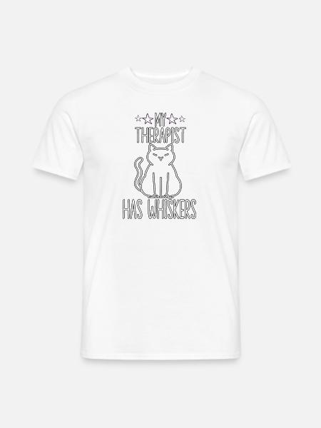 Grappig Kat Kostuum Kat Eigenaar Outfit Katten - Heren T-shirt - wit