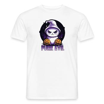 Costume d'Halloween Trick or Treat Chats - T-shirt homme - blanc - Devant - AI Model Male 178 dark (178cm)