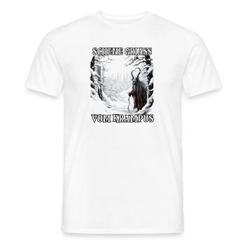 Krampus T | Krampus Costume | Demonic Santa Claus - Men's T-Shirt - white - Front - AI Model Male 178 dark (178cm)