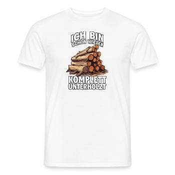 Holzfäller T Forstwirt und Tischler T für - Männer T-Shirt - Weiß - Vorne - AI Model Male 178 dark (178cm)