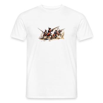 Linieninfanterie 17-18 Jahrhundert Infanterie - Männer T-Shirt - Weiß - Vorne - AI Model Male 178 dark (178cm)