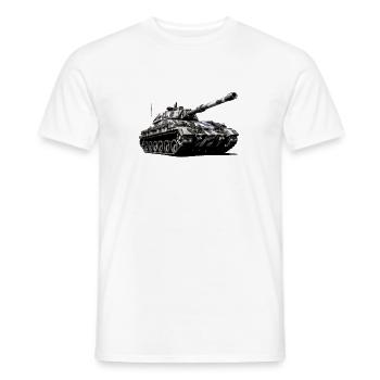 German heavy tank |German armored weapon - Men's T-Shirt - white - Front - AI Model Male 178 dark (178cm)