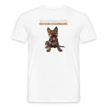 Berger allemand drôle T pour les propriétaires de chiens - T-shirt homme - blanc - Devant - AI Model Male 178 dark (178cm)