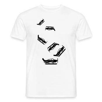 Airplane symbol - Men's T-Shirt - white - Front - AI Model Male 178 dark (178cm)