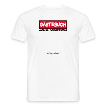 Jahrgang 2004 Gästebuch Gästeliste Geschenkidee - Männer T-Shirt - Weiß - Vorne - AI Model Male 178 dark (178cm)