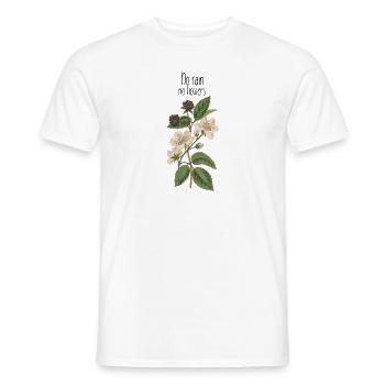 Blackberry wild plants ladies tshirt ladies gift - Men's T-Shirt - white - Front - AI Model Male 178 dark (178cm)