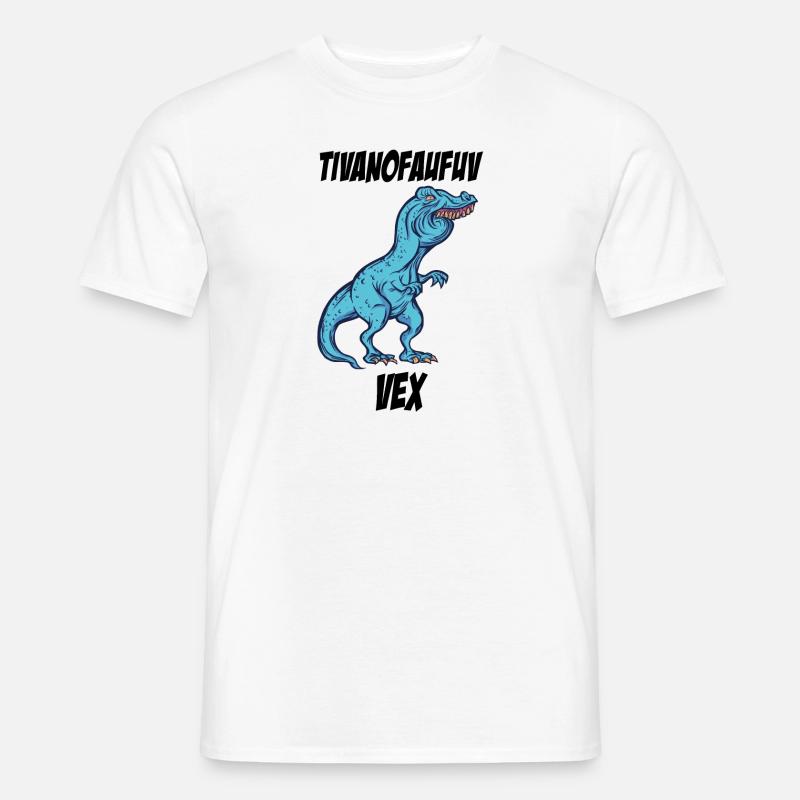 Witziger TRex Überbiss meme Geschenkidee - Männer T-Shirt - Weiß