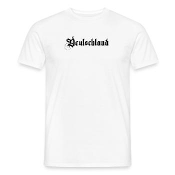 Deutschland Tshirt für stolze Patrioten Tshirt - Männer T-Shirt - Weiß - Vorne - AI Model Male 178 dark (178cm)