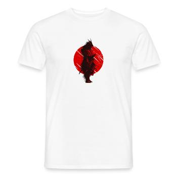 Samurai Tshirt Nippon Shirt für Japan - Männer T-Shirt - Weiß - Vorne - AI Model Male 178 dark (178cm)