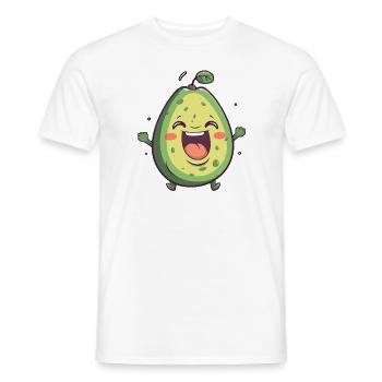 Avo Love - Men's T-Shirt - white - Front - AI Model Male 178 dark (178cm)