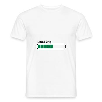 Loading - Men's T-Shirt - white - Front - AI Model Male 178 dark (178cm)