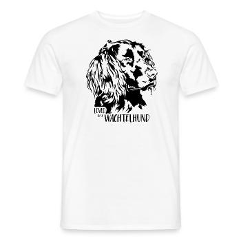 Aimé par un chien de caille disant chien Wilsigns - T-shirt homme - blanc - Devant - AI Model Male 178 dark (178cm)