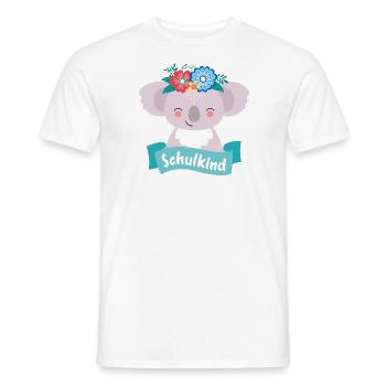 Écolier Koala - T-shirt homme - blanc - Devant - AI Model Male 178 dark (178cm)