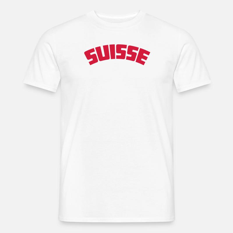 suisse - Männer T-Shirt - Weiß