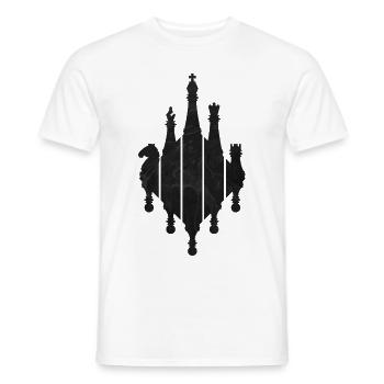 CHESS CHESS GAME - Men's T-Shirt - white - Front - AI Model Male 178 dark (178cm)