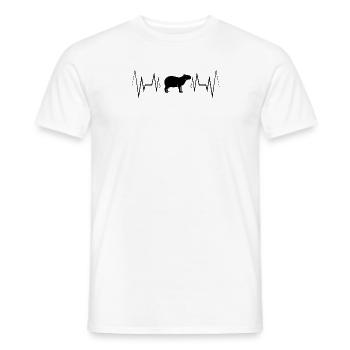 Herzschlag Capybara Silhouette - Männer T-Shirt - Weiß - Vorne - AI Model Male 178 dark (178cm)