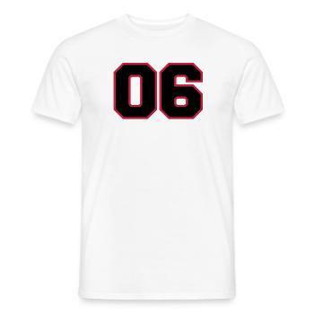 number06 - T-shirt homme - blanc - Devant - AI Model Male 178 dark (178cm)