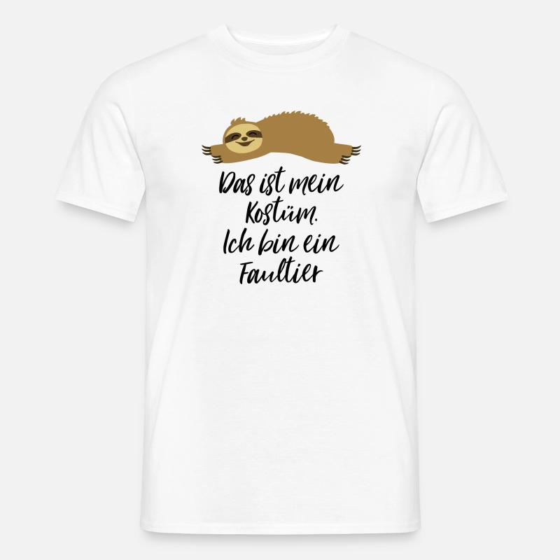 Faultier Kostüm - Männer T-Shirt - Weiß