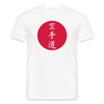 karaté - T-shirt homme - blanc - Devant - AI Model Male 178 dark (178cm)