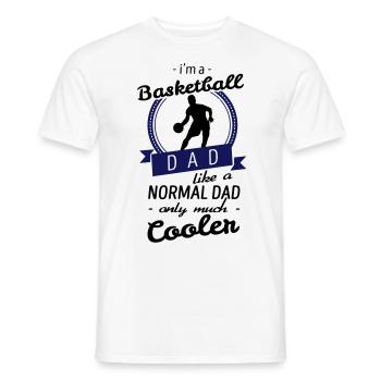 i'm a basketball dad - only much cooler - T-shirt homme - blanc - Devant - AI Model Male 178 dark (178cm)