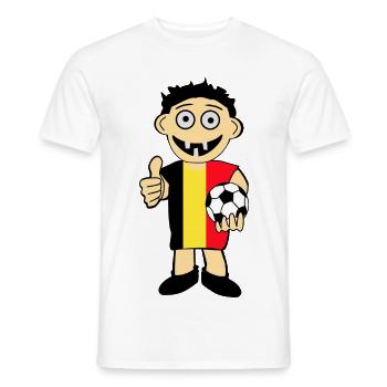 Belgischer Junge - Männer T-Shirt - Weiß - Vorne - AI Model Male 178 dark (178cm)