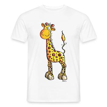 Süße Giraffe - Giraffen - Männer T-Shirt - Weiß - Vorne - AI Model Male 178 dark (178cm)