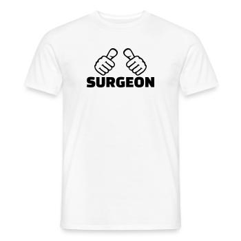 Surgeon - Men's T-Shirt - white - Front - AI Model Male 178 dark (178cm)