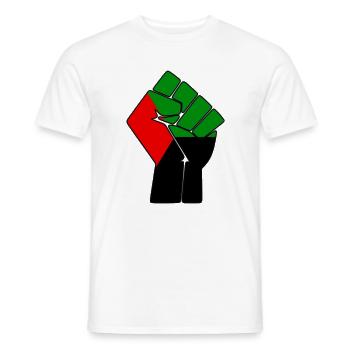 POING MADA - T-shirt homme - blanc - Devant - AI Model Male 178 dark (178cm)