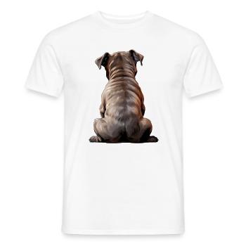 Staffordshire Bull Terrier - Men's T-Shirt - white - Front - AI Model Male 178 dark (178cm)