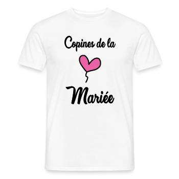 FREUNDIN. ZUKÜNFTIGE BRAUT. Junggesellinnenabschied. HOCHZEIT. MANNSCHAFT - Männer T-Shirt - Weiß - Vorne - AI Model Male 178 dark (178cm)