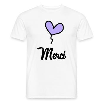 THANK YOU. MISTRESS. MASTER - Men's T-Shirt - white - Front - AI Model Male 178 dark (178cm)