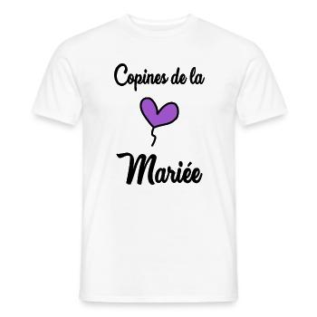 GERADE VERHEIRATET. Junggesellinnenabschied. VALENTINSTAG. PAAR - Männer T-Shirt - Weiß - Vorne - AI Model Male 178 dark (178cm)
