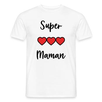 MAMA. MUTTERTAG. SCHÖNEN MUTTERTAG - Männer T-Shirt - Weiß - Vorne - AI Model Male 178 dark (178cm)
