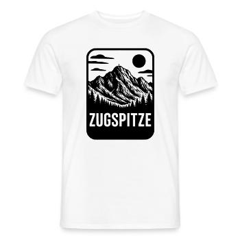 Zugspitze Berg Allemagne - T-shirt homme - blanc - Devant - AI Model Male 178 dark (178cm)