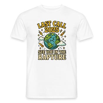 Letzter Aufruf 2025 - Männer T-Shirt - Weiß - Vorne - AI Model Male 178 dark (178cm)