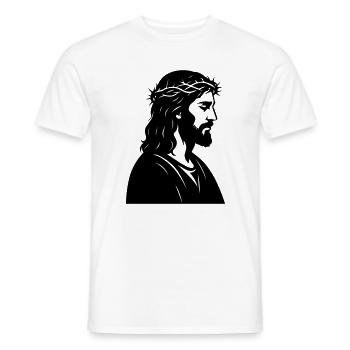 Jésus - T-shirt homme - blanc - Devant - AI Model Male 178 dark (178cm)