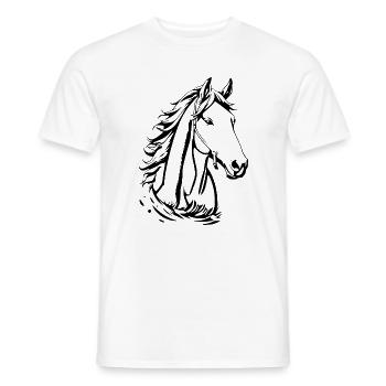personalized horses t-shirt gift - Men's T-Shirt - white - Front - AI Model Male 178 dark (178cm)