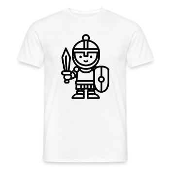 Krieger - Männer T-Shirt - Weiß - Vorne - AI Model Male 178 dark (178cm)