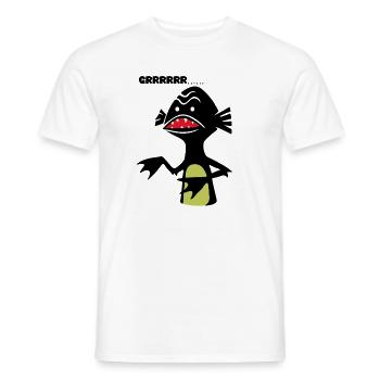 Monstre d’Eau - T-shirt homme - blanc - Devant - AI Model Male 178 dark (178cm)