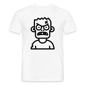 Zombie - Männer T-Shirt - Weiß - Vorne - AI Model Male 178 dark (178cm)