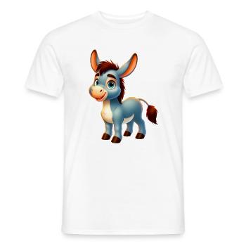 Esel-Maultier - Männer T-Shirt - Weiß - Vorne - AI Model Male 178 dark (178cm)