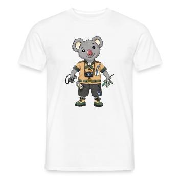 Koala Explorer Safari Abenteuer - Männer T-Shirt - Weiß - Vorne - AI Model Male 178 dark (178cm)