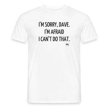 Cinema / Film / Zitat / TV-Serie - Männer T-Shirt - Weiß - Vorne - AI Model Male 178 dark (178cm)