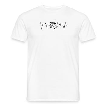 Herzschlag Tacos Silhouette - Männer T-Shirt - Weiß - Vorne - AI Model Male 178 dark (178cm)