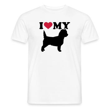 Cairn Terrier - Männer T-Shirt - Weiß - Vorne - AI Model Male 178 dark (178cm)