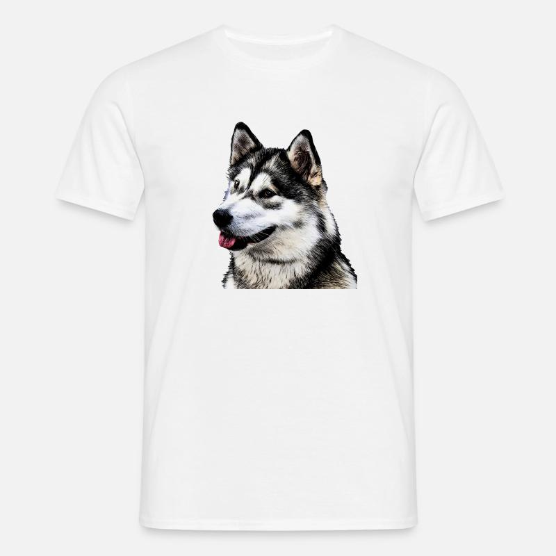 Husky 1 - Men's T-Shirt - white