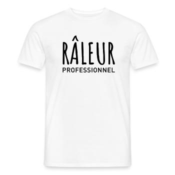 RÂLEUR PROFESSIONNEL - T-shirt homme - blanc - Devant - AI Model Male 178 dark (178cm)