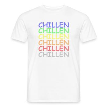 Chillen Chillen Chillen - Männer T-Shirt - Weiß - Vorne - AI Model Male 178 dark (178cm)