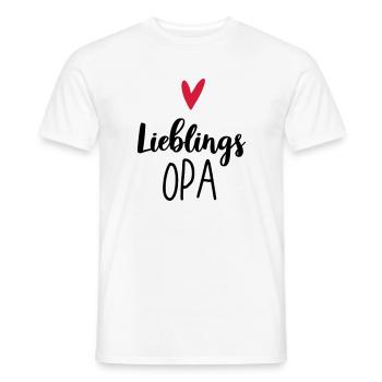 Lieblings Opa - Männer T-Shirt - Weiß - Vorne - AI Model Male 178 dark (178cm)