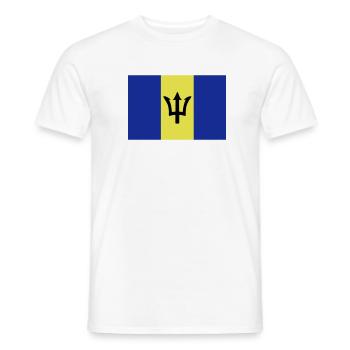 Barbade - T-shirt homme - blanc - Devant - AI Model Male 178 dark (178cm)